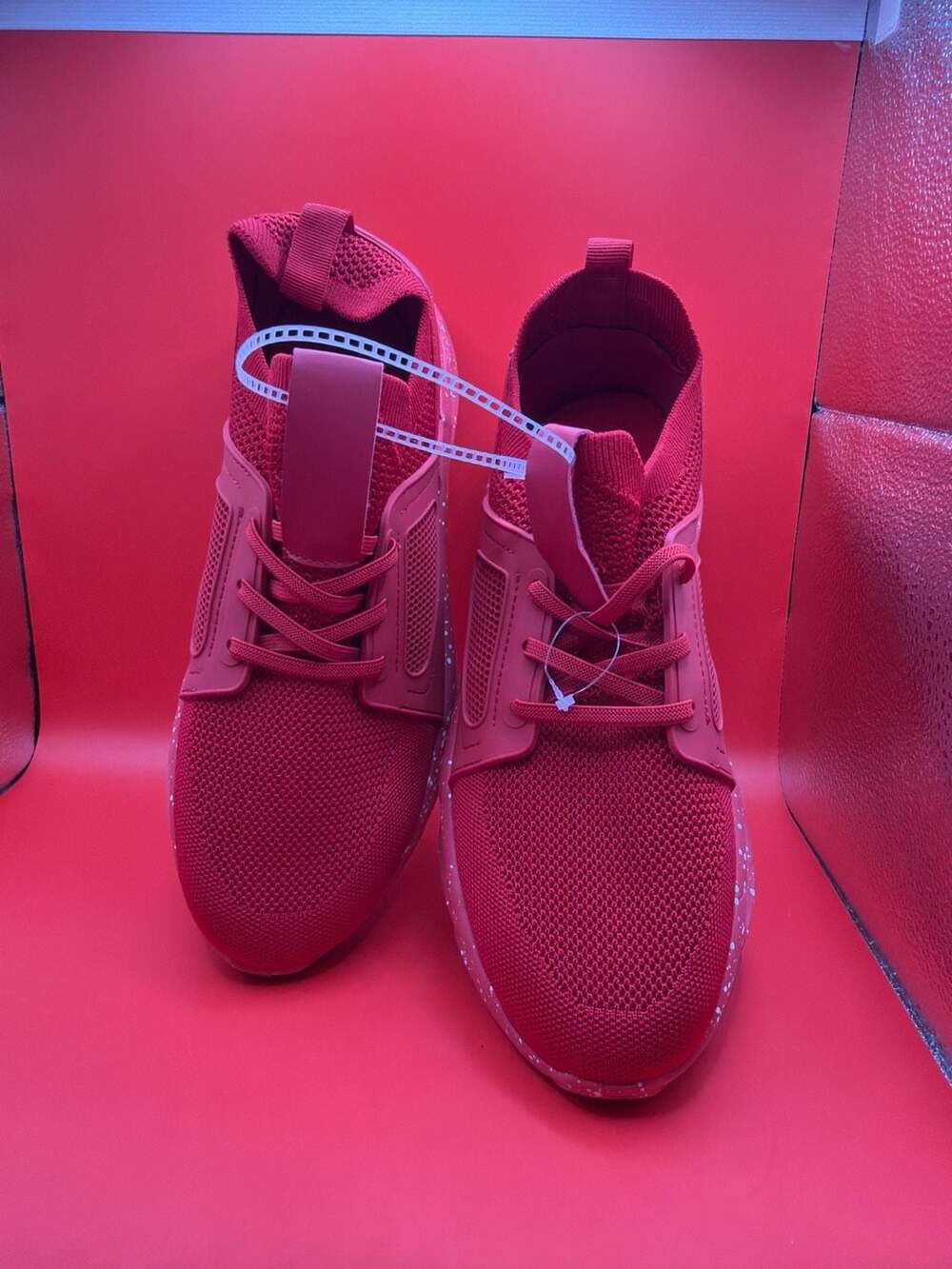 Edition By Forever Link Red Mesh Speckled Sole Sneakers Size 8.5
